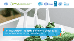 Flyer on Green Industry Summer School 204