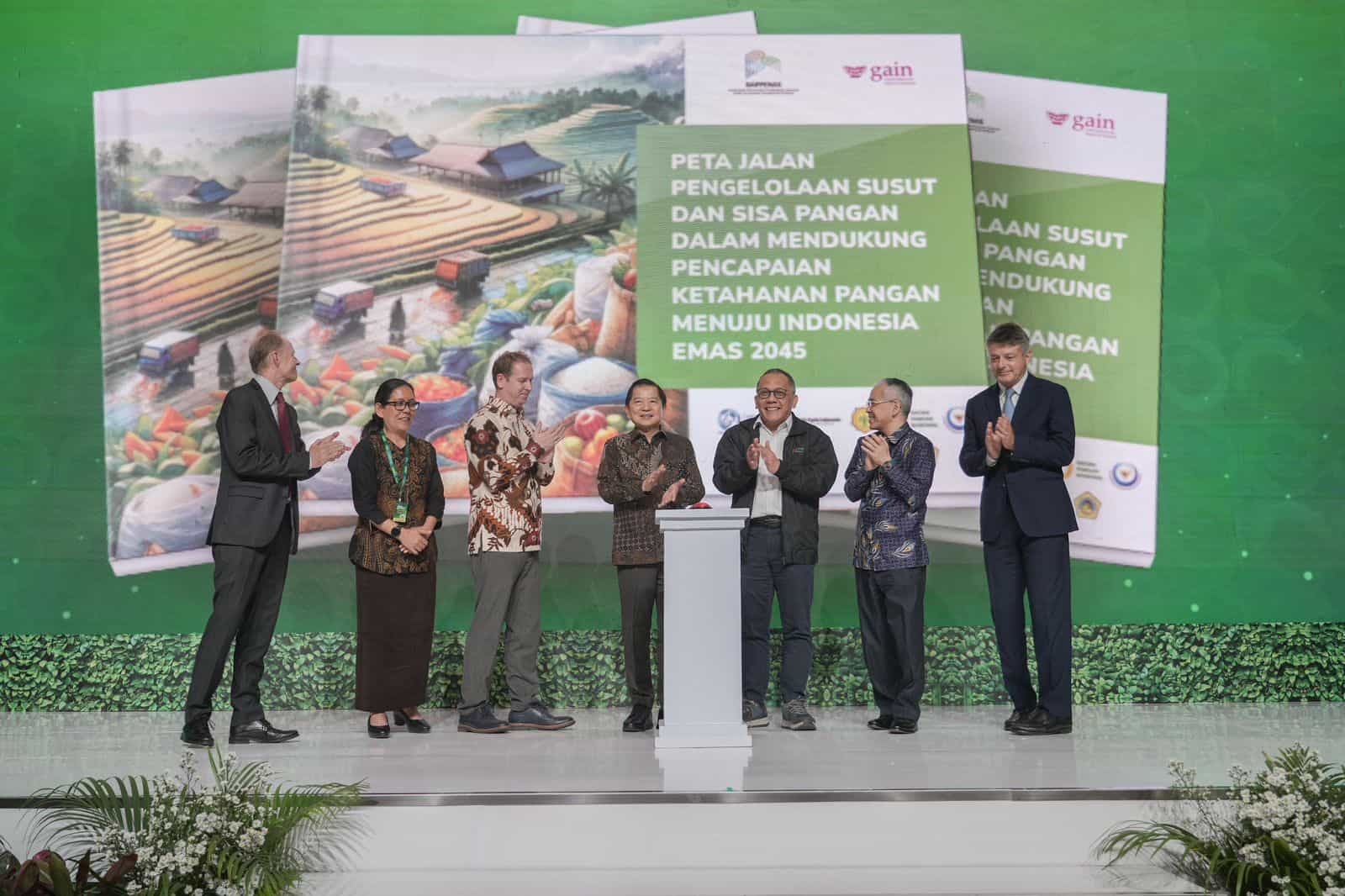 Stakeholders on stage at the Green Economy Expo in Indonesia