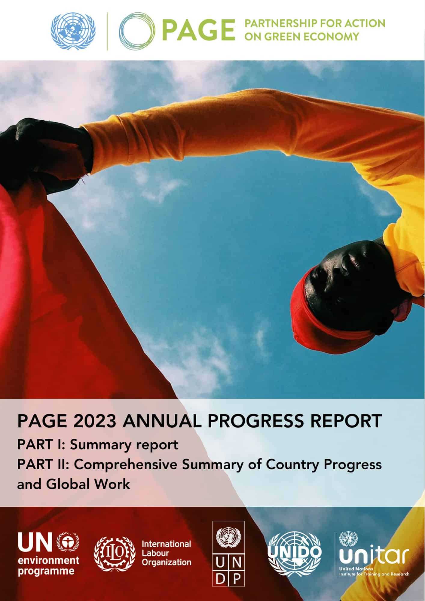 Front cover of the annual progress report 2023